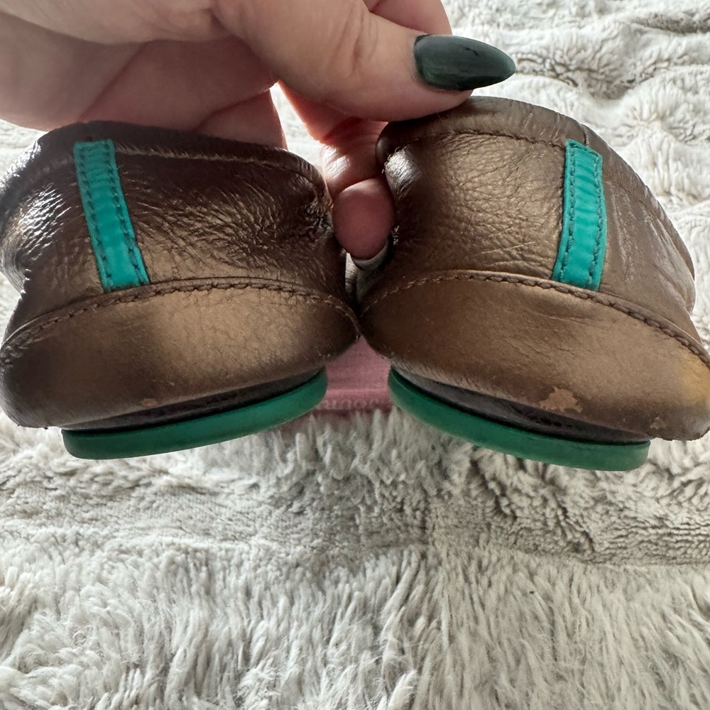 Tieks Metallic Bronze Ballet Flats - Picture 3 of 4